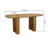 mesa de jantar organik tampo laminado 180x89 5cm amendoa 2