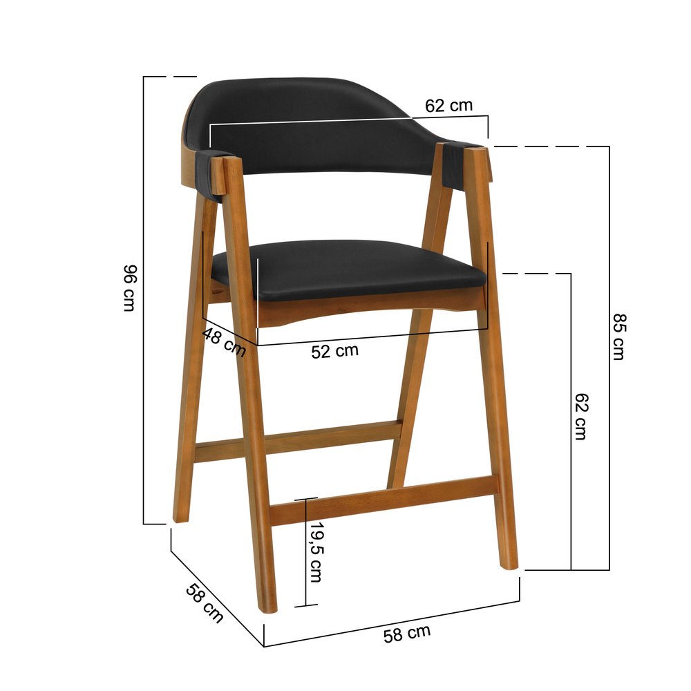 banqueta new york amendoa corano preto 2