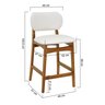 banqueta alta bistro armonia amendoa corano bege 2