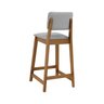 banqueta paris c 68cm altura assento e encosto estofado amendoa linho cinza m imp 3