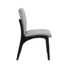 cadeira tulipa preta linho cinza mescla impermeavel 05