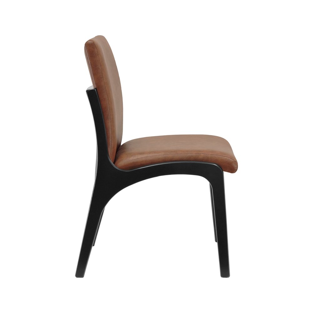 cadeira tulipa preta corano marrom mescla 05