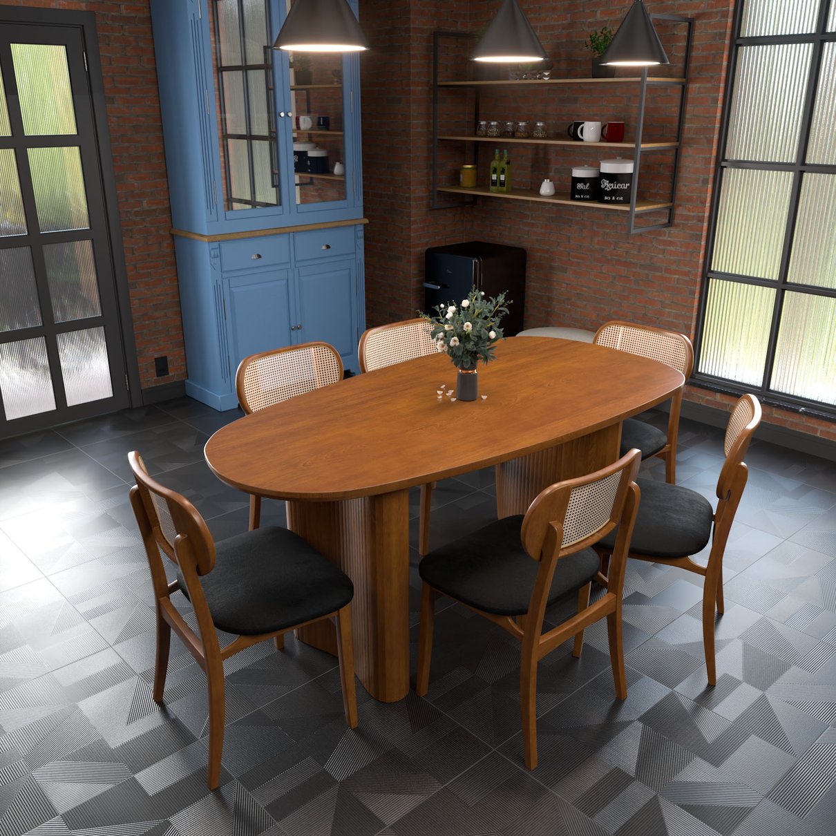 mesa organik 180x90cm 6 cad organik cp