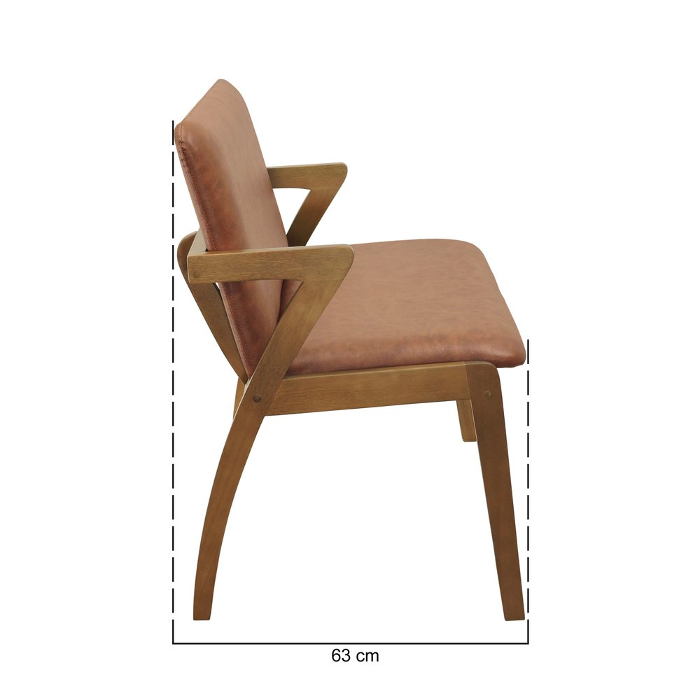 banco 2 lugares lille amendoa corano marrom mescla 05