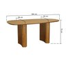 mesa de jantar organik tampo laminado 180x90cm amendoa 2 atualizada