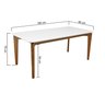 mesa de jantar flutuante amendoa vidro branco 180x90 2