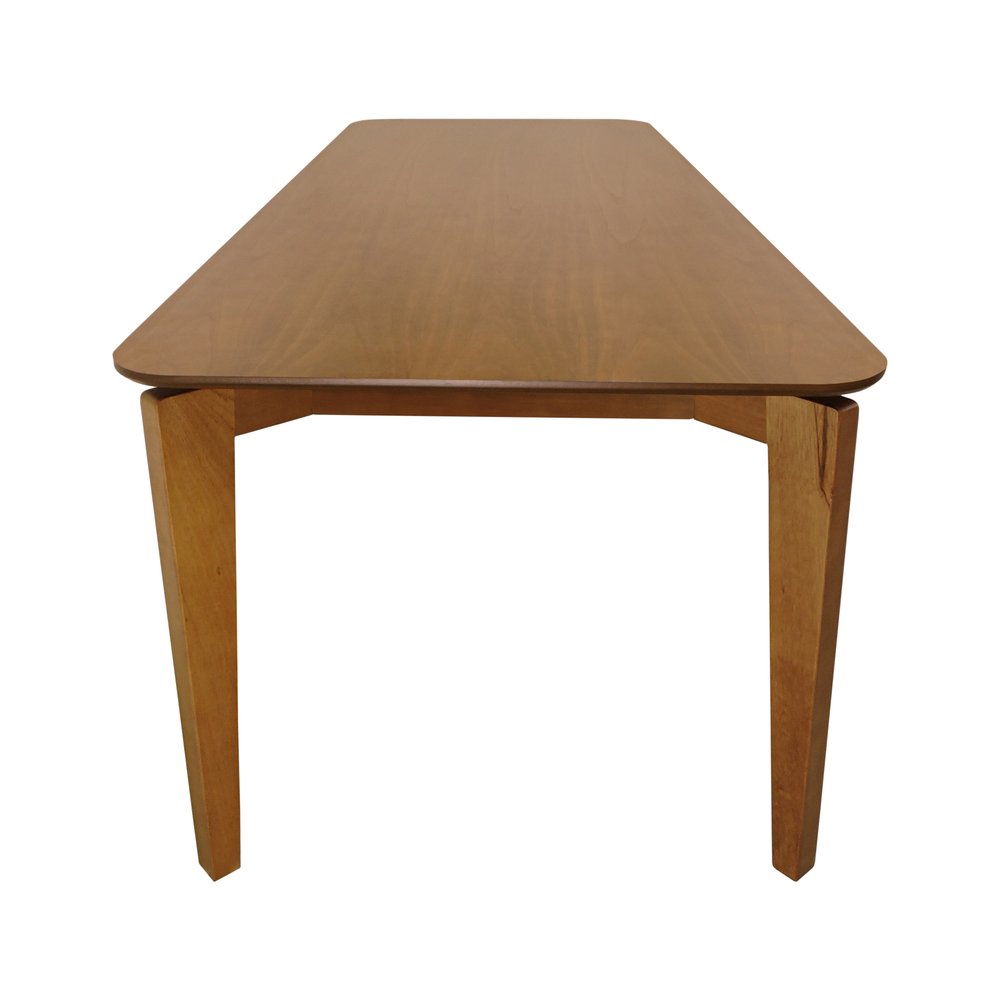 mesa de jantar flutuante amendoa laminada 180x90 4