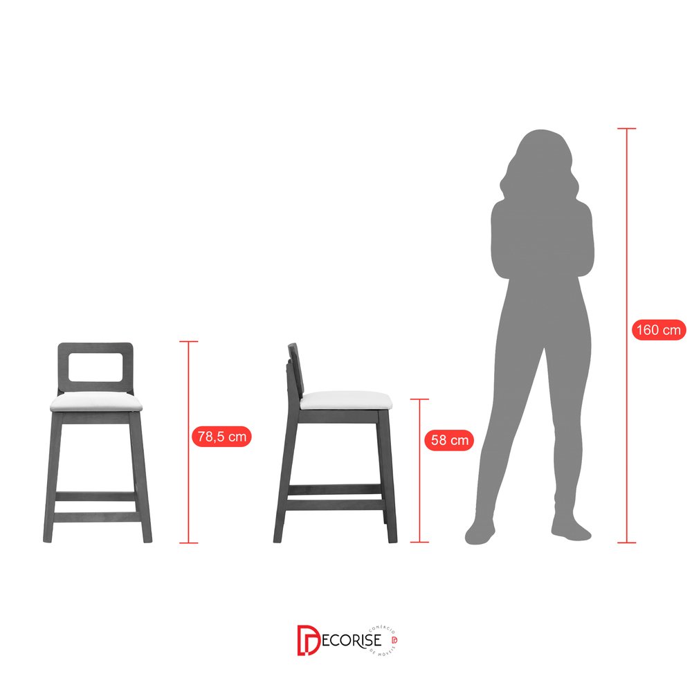 proporcao banqueta river media frontal e lateral