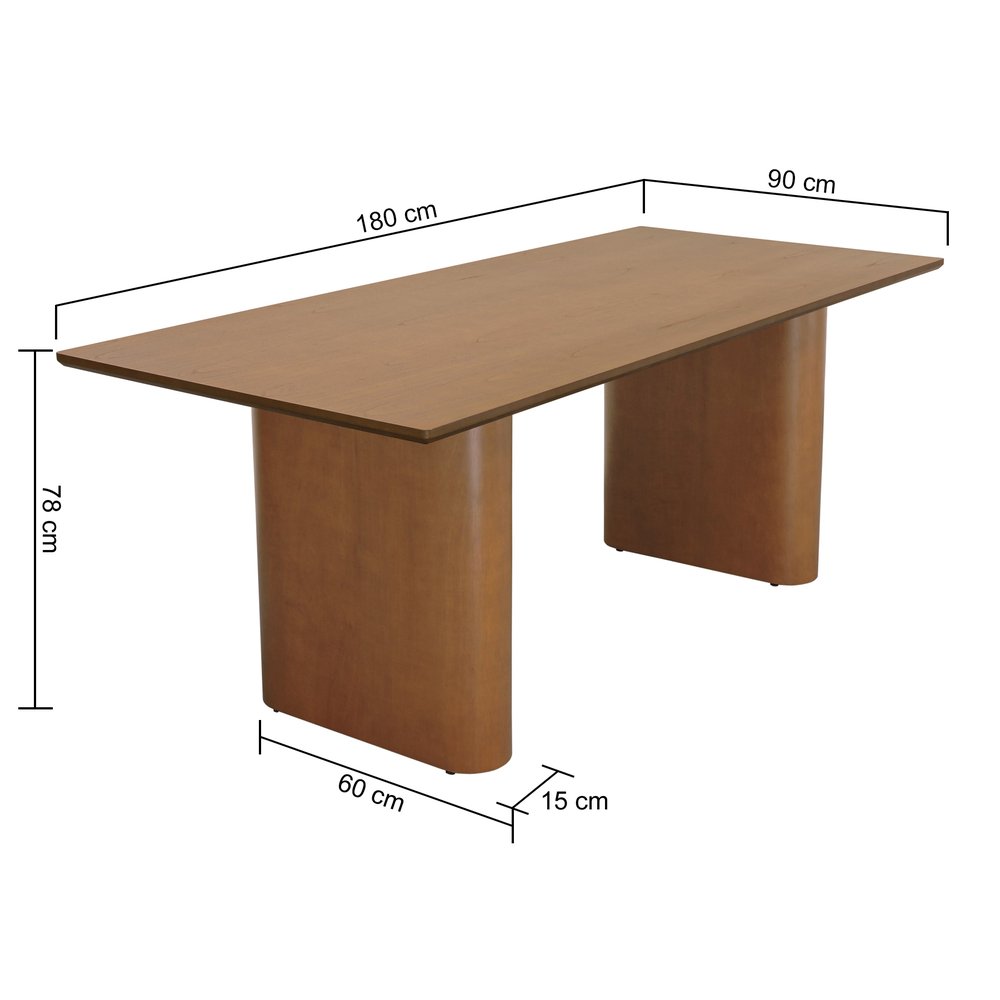 mesa de jantar toscana retangular laminada 180x90 2