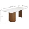 mesa de jantar florida tampo retangular vidro off 180x90 2