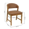 cadeira barcelona amendoa corano marrom mescla 02 medidas