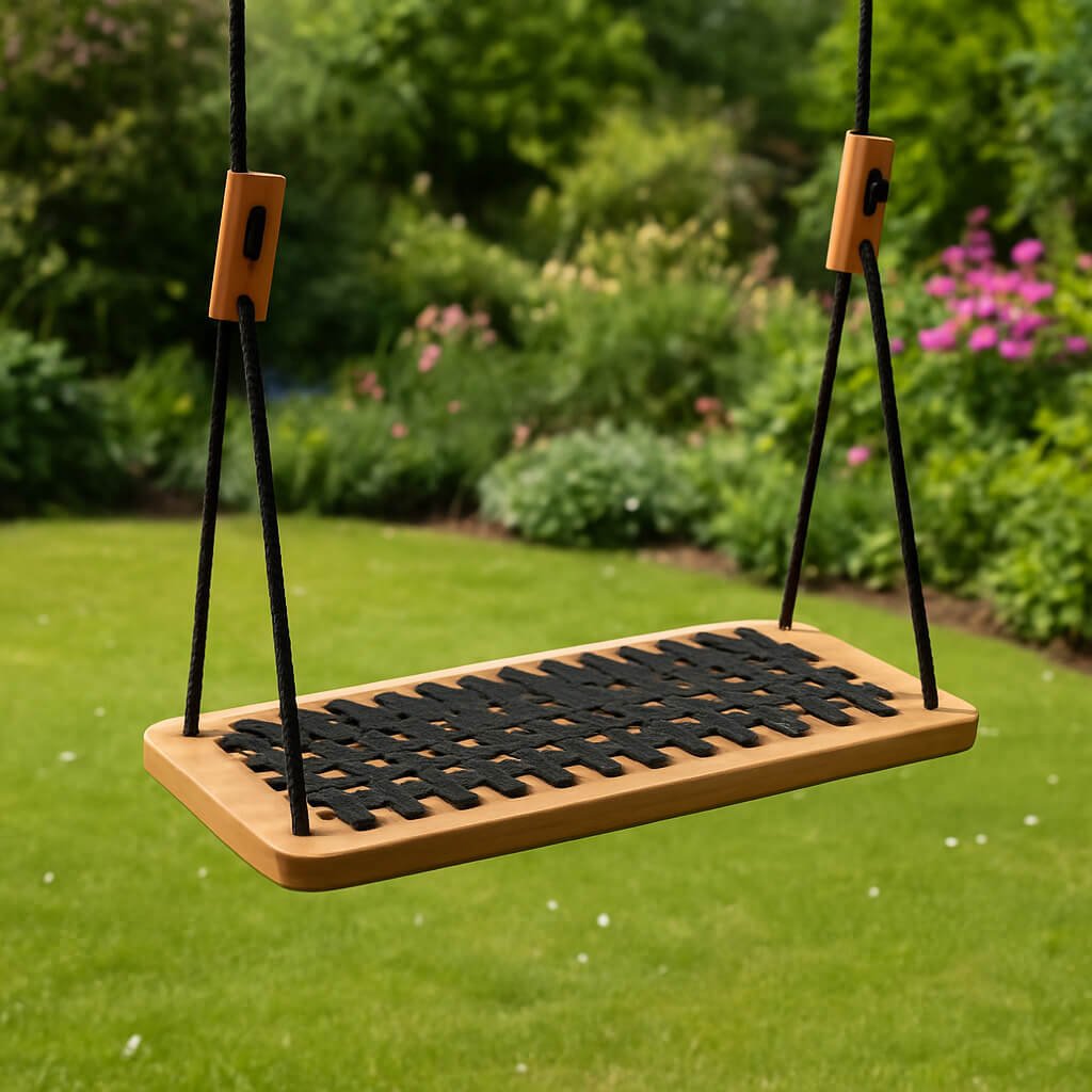 balanco no jardim de casa