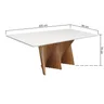 mesa de jantar dubai vidro 220x90cm