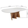 mesa de jantar dubai vidro oblongo 180x90cm