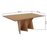 mesa de jantar dubai laminada 160x90cm