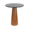 mesa bistro cone tampo laqueado preto o90cm 1