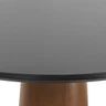 mesa bistro cone tampo laqueado preto o90cm 3