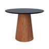 mesa de jantar base cone laqueado preto 3