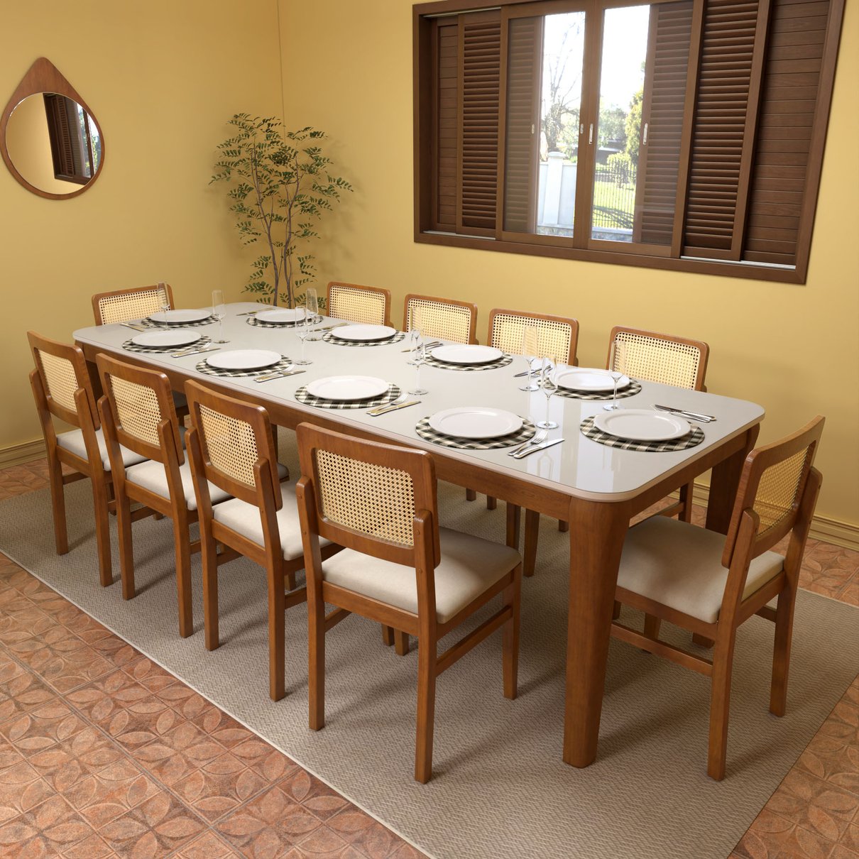 mesa cancun 250 vidro 10 lyon lb