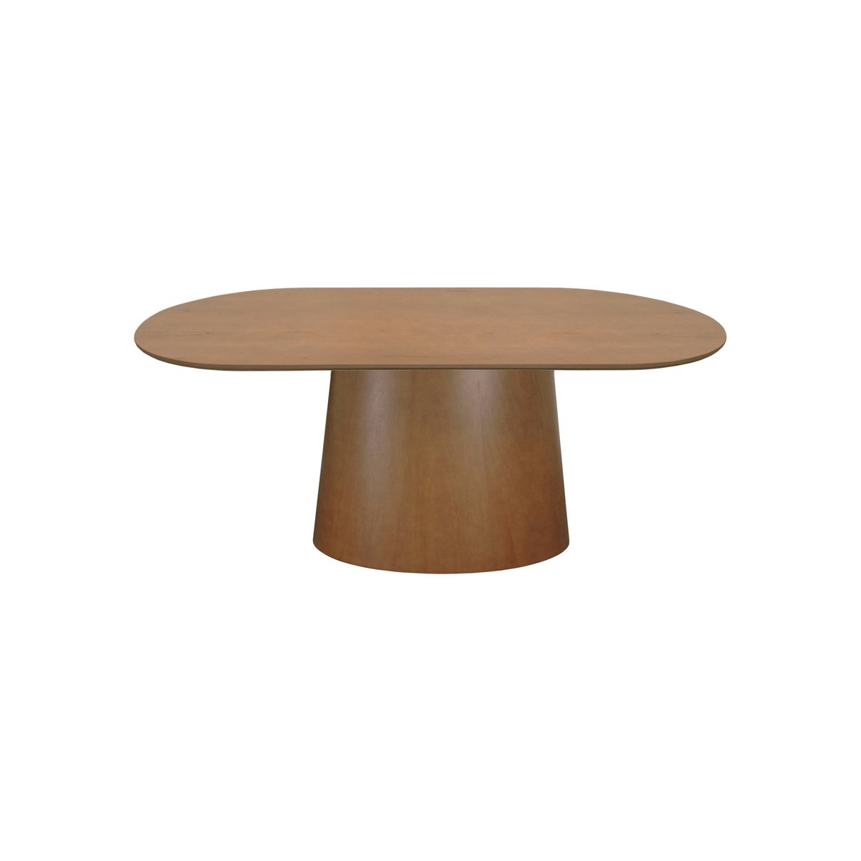 mesa de jantar roma tampo oblongo laminado 160x90 amendoa 3