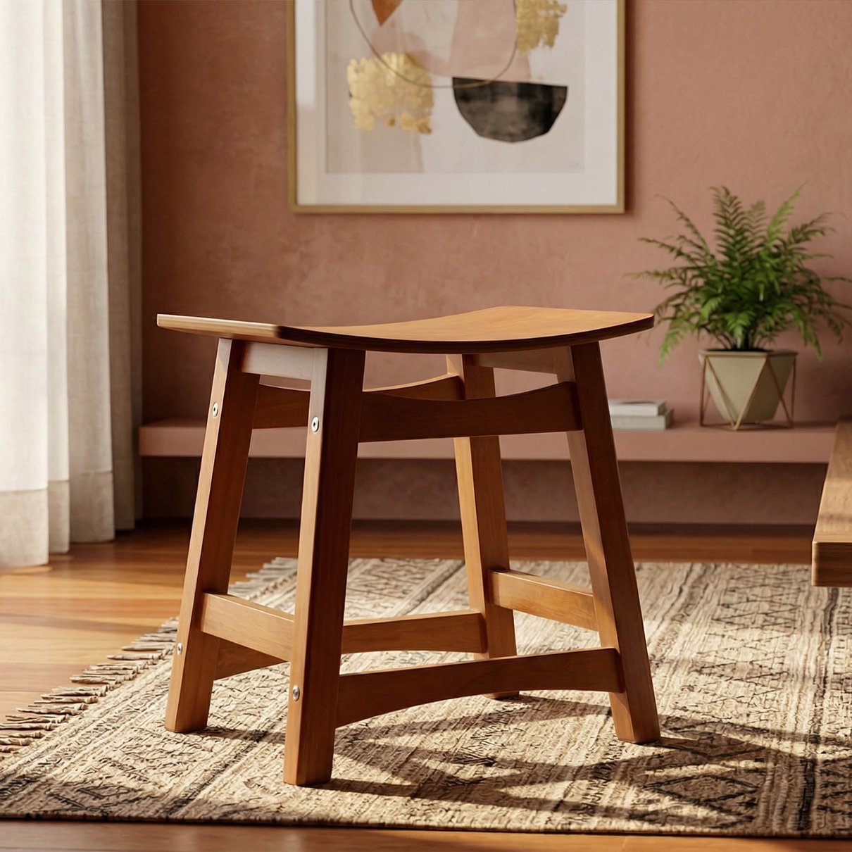 banco baixo confort madeira